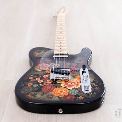 2011 Fender Telecaster Black Floral TL69-SPL Non-Catalog Limited Edition, Near-Mint w/ Case, Japan MIJ image 10