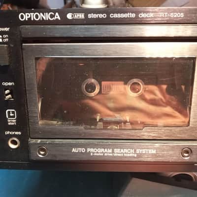 Sharp Rare Optonica RT-6205 Stereo Cassette Deck - for fixing or for parts Black image 3