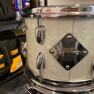 Slingerland Tom 8x12 1950's-1960's - White Marine Pearl image 3