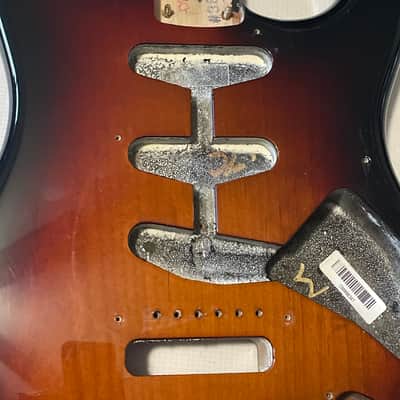 2013 Fender USA Stevie Ray Vaughan SRV Signature Stratocaster Guitar Body w/ Guard image 9
