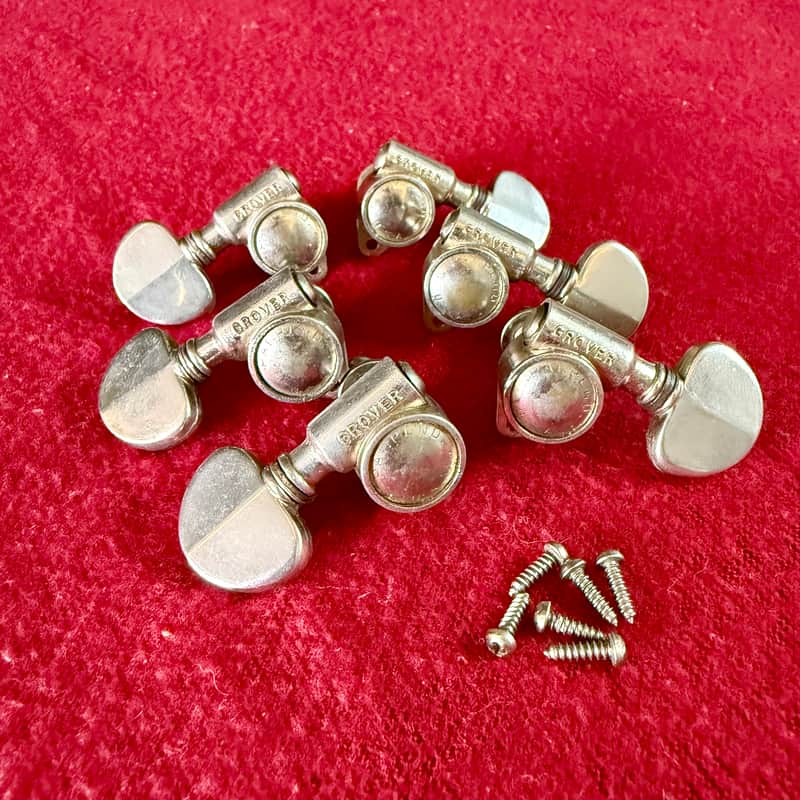Grover Pat pend Rotomatic Guitsr tuners 1959 1960 - Nickel original vintage USA PAF Gibson martin image 1