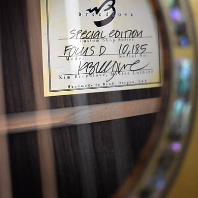 2010 Breedlove Special Edition Focus D image 8