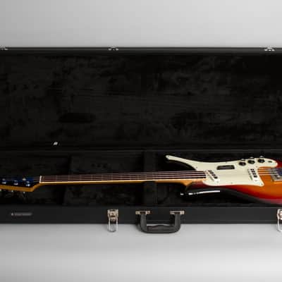 Yamaha SB-5A Solid Body Electric Bass Guitar (1968), ser. #6494, black hard shell case. image 10
