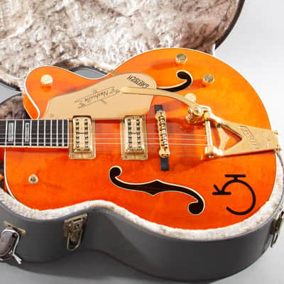 1990 Gretsch 6120W Nashville Western Orange MIJ Filter'Tron Bigsby OHSC image 1