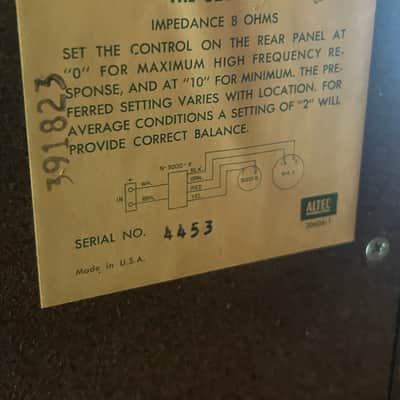Altec Lansing 847A The Seville Vintage Pair of Speakers Tested Excellent image 3