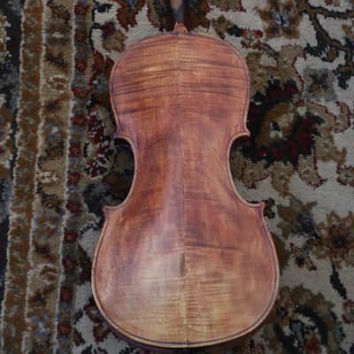 Vintage Czech Full Sized Violin with Bow and Case image 8
