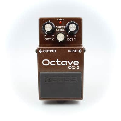 Boss OC-2 Octave With Original Box Black Label 1990 Made in Taiwan ACA Vintage Octaver Guitar Effect Pedal AB95812 image 2
