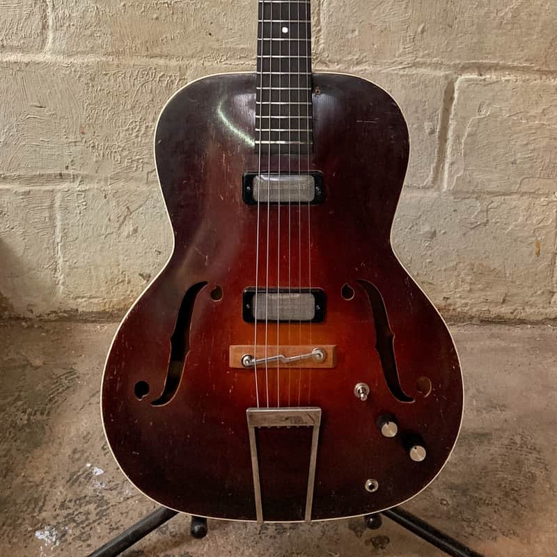 Kay Harmony Regal Archtop 1950s Refurbished With Silverfoils - Rockabilly Rat Rod image 1