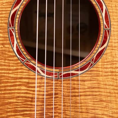 Taylor Custom Shop Master Grade Koa Grand Auditorium Acoustic/Electric Guitar with Hardshell Case - Used image 14