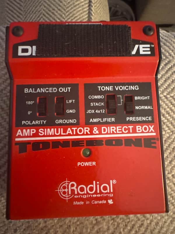 Radial JDX Direct-Drive Reactor Amplifier Direct Box 2010s - Red image 1