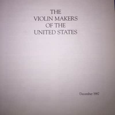 Violin Makers of the United States by James Wenberg image 4