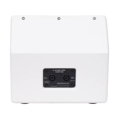 CARME-U8MW | CARME Series 8" Coaxial Passive 2-way Professional PA DJ Stage Monitor Speaker, White with U Mounting Bracket image 7