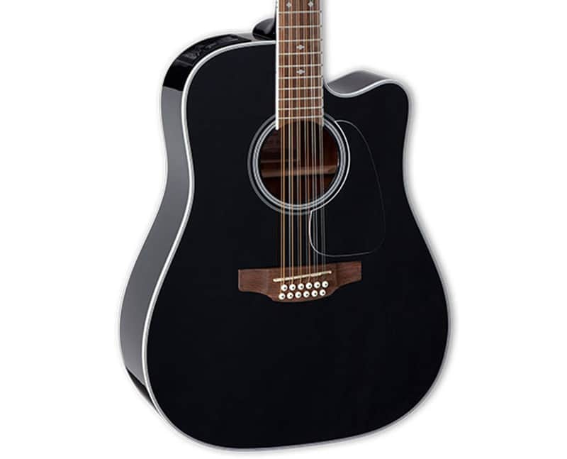 Takamine GD38CE G Series 12-String Dreadnought A/E Guitar - Black image 1