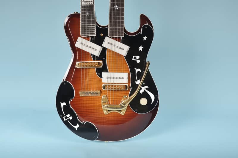 TNM BD Special Double Neck Electric Guitar with Original Case image 1