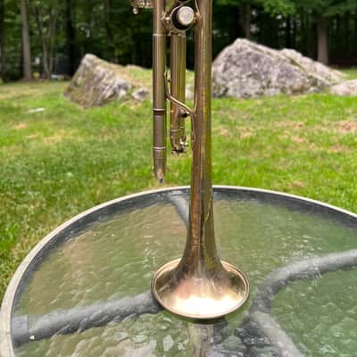 1922 Buescher True Tone Trumpet — Nickel/Silver w/ Engraved Bell — Original Case & Mouthpiece — Freshly Serviced image 2