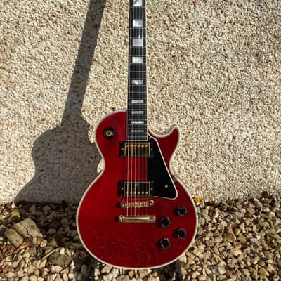Gibson Custom Shop, Les Paul Custom, Translucent Red, 2000s image 3