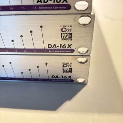 32x16Apogee AD-16X 16-Channel 192kHz Reference A/D Converter with xhd cards 2000s - Silver image 14