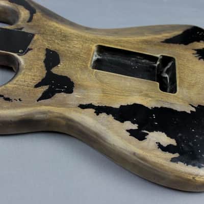 MJT Official Custom Order Vintage Aged Nitro Finish Guitar Body Mark Jenny VTS Black image 8