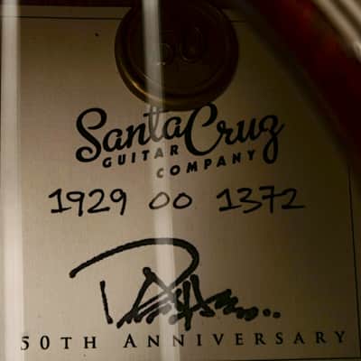 Santa Cruz 1929 OO 50th Anniversary Guitar #1372 image 2