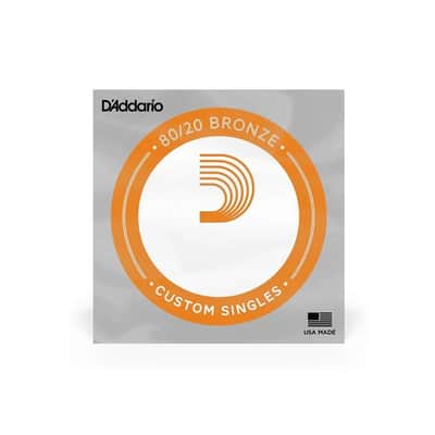 D'Addario Single 80/20 Bronze .053 Gauge Acoustic Guitar String - BW053 image 2