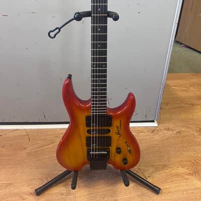 Steinberger Spirit GU-Deluxe Cherry Burst Headless Electric | Reverb