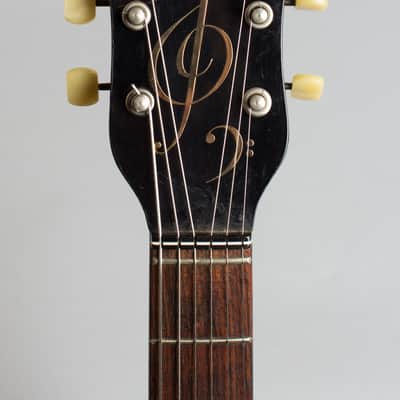 Hofner  Club 50 Arch Top Hollow Body Electric Guitar,  c. 1959, period black hard shell case. image 5