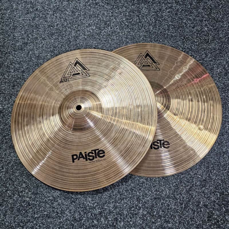 Hi-Hat Cymbals 14" Paiste 802 Vintage USED! RK82V190826 image 1
