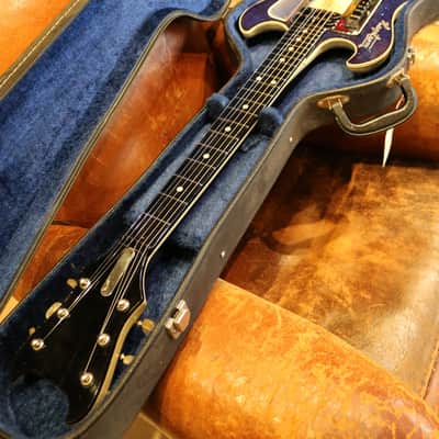 Hagstrom Deluxe A Batman 1960's Sparkle Blue image 11