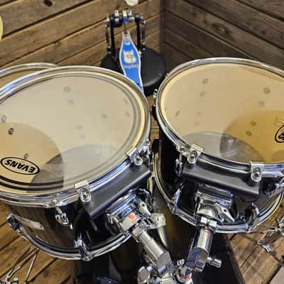 Drum Kit Pearl Export EX, Black Complete USED! RKEXP140326 image 5