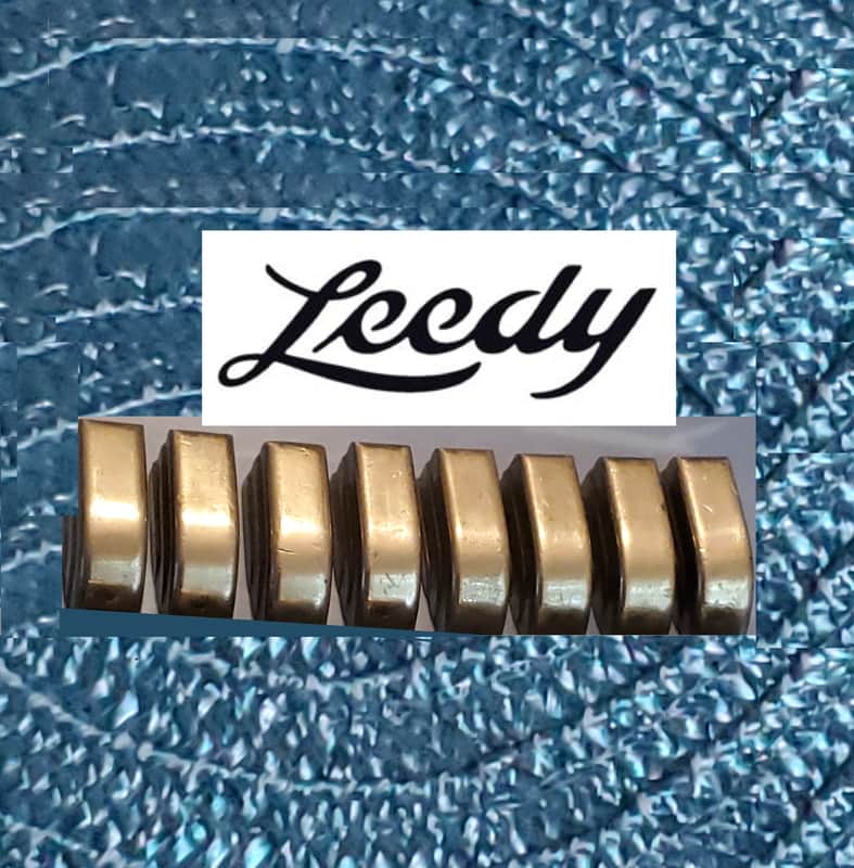 Leedy NICKEL BEAVERTAIL SMALL LUGS WITH INSERTS & SPRINGS for Snare Tom & Floor Tom