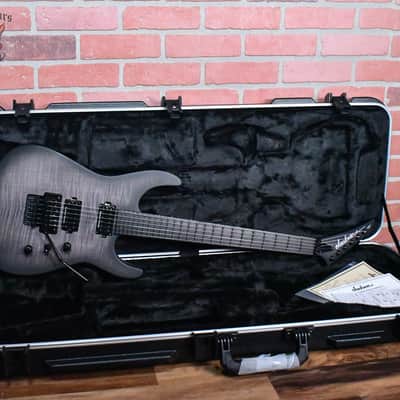 Jackson USA Custom Shop SL2H Soloist Flame Maple Top Transparent Black Burst 2024 w/OHSC image 2