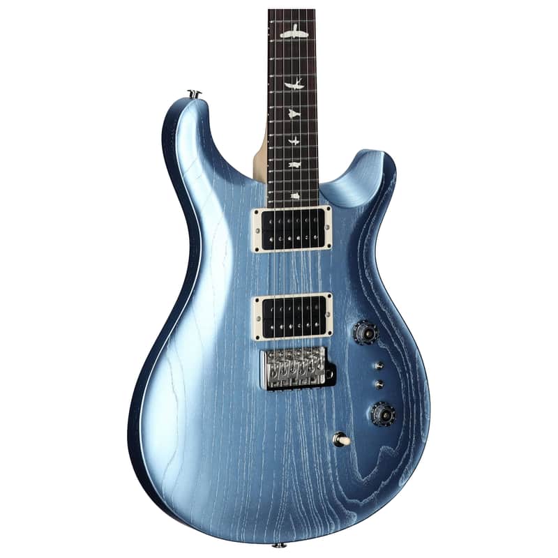 PRS Paul Reed Smith CE 24-08 Swamp Ash Limited Edition Electric Guitar, Swamp Ash Satin Frost Blue Metallic image 1