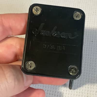 2005 Era Made in Japan Jackson DKMGT Dinky Guitar Factory Black Neckplate & Screws image 2