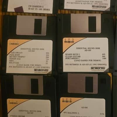 Ensoniq ASR-10 / EPS16+ / ASR-X - 27 Disquettes / Floppy Disks Soundbank,Instruments,Drums,FX,OS Boot - Original, Officiel image 3