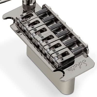 Schaller Germany Vintage Tremolo with Roller Saddles for Fender Strat, RUTHENIUM image 3