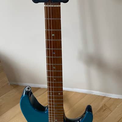 Ibanez MM1-TAB Martin Miller Signature with Roasted Maple Neck 2010s - Transparent Aqua Blue image 5