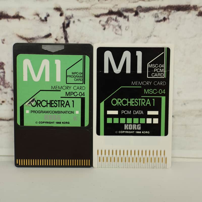 Korg M1 Orchestra 1 MPC-04 Program/Combination Card & MSC-04 PCM Data Card image 1