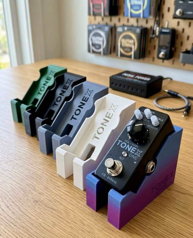 Desktop Desk Stand for IK Multimedia TONEX One - Mini Pedal Studio Mount image 1
