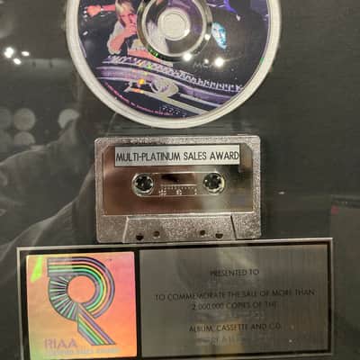 Stan Lynch Tom Petty and The Heartbreakers, RIAA, Greatest Hits, Double Platinum Record (#29) image 3