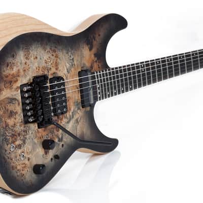 Schecter Reaper-6 FR S Satin Charcoal Burst SCB Electric Guitar + Hardshell Case Sustainiac Reaper image 4