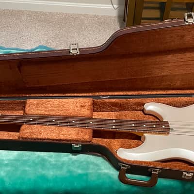 Custom finish 1982 Ibanez Roadstar II bass with original hard shell case image 4