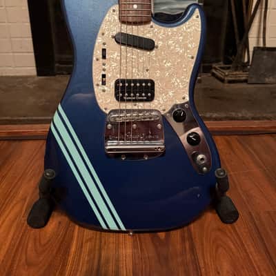Fender Kurt Cobain Mustang 2012 - 2013 Dark Lake Placid Blue with Stripe image 2