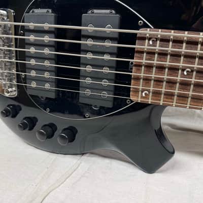 Ernie Ball Music Man Bongo 6 HH 6-string Bass with Case 2014 - Black image 6