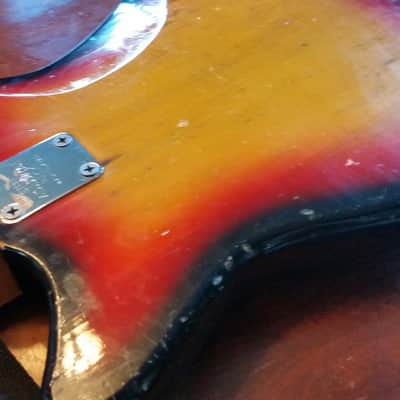 Epiphone  Et-285 Coronet Bass 1970 3 Tone Sunburst Gibson Vintage Japan Antique Newport Wilshire Crestwood Japanese image 4