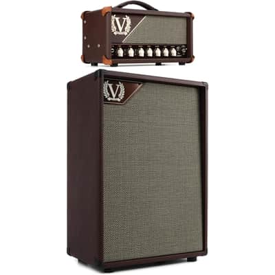 Victory Amplification V35 The Copper 35-watt Tube Head and 2x12" Vertical Cabinet- Wooden Chassis image 1