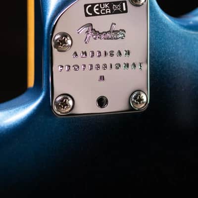 Fender American Professional II Stratocaster Electric Guitar - Dark Night with Hardshell Case image 8