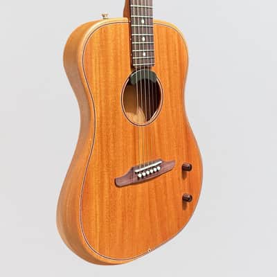 Fender Highway Dreadnought All-Mahogany Acoustic-Electric Guitar - Natural image 2