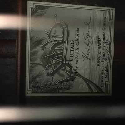 Kirk Sand Nylon string Brazilian rosewood and cedar 1985 image 14