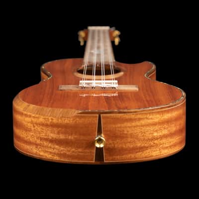 Ortega Eclipse-TE8 Custom Built Series Solid Mahogany Top Okume Neck 8-String Tenor Ukulele w/Gig Bag image 7