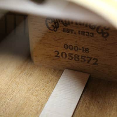 Martin Standard Series 000-18 Acoustic Guitar, Natural w/ Case image 5